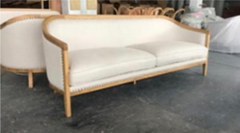 Carlton Linen Settee