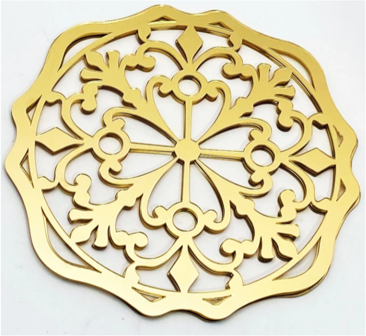 Gold Mirrored Charger